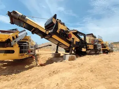 Linha de produção de agregados de granito