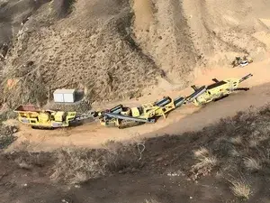 Usinas de britagem móveis de granito de 300 tph em Gansu