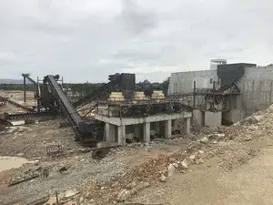 Projeto de britagem de granito de 450 t/h no Camboja