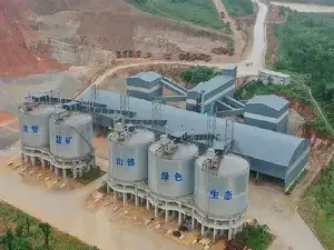 Planta de agregados em Jingmen, Hubei, China (5 milhões de toneladas por ano)