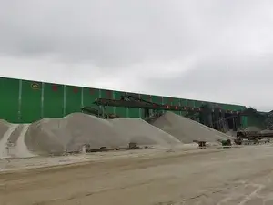Usina de produção de areia em Suizhou, Hubei, China (3,8 milhões de toneladas por ano)