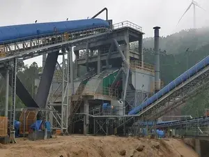 Planta de agregados em Zhangzhou, Fujian, China (10 milhões de toneladas por ano)