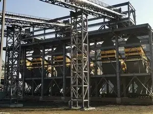 Planta de produção de agregados de basalto em Shangluo, Shaanxi, China (5 milhões de toneladas por ano)