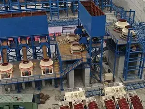 Planta de agregados em Wenchuan, Sichuan, China (5 milhões de toneladas por ano)