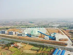 Planta de agregados em Shayang, Jingmen, Hubei, China (7 milhões de toneladas por ano)
