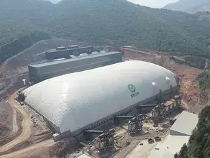 Planta de produção de agregados e pedra com alto teor de cálcio em Jingmen, Hubei, China (20 milhões de toneladas por ano)
