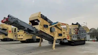 Projeto de usina de britagem móvel em Huanggang, Hubei (300 toneladas por hora)