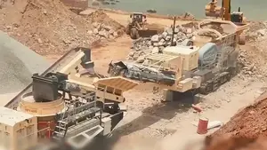 Projeto de usina de britagem móvel de 300 tph em Fujian