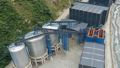 Projeto da unidade de produção de agregados da EPC em Wenchuan, Sichuan