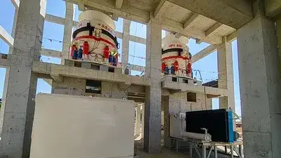 Projeto de uma unidade de produção de agregados do Grupo China Gezhouba em Ding'an, Hainan