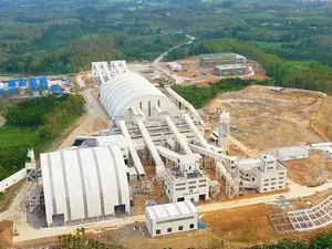 Projeto de uma unidade de produção de agregados do Grupo China Gezhouba em Ding'an, Hainan